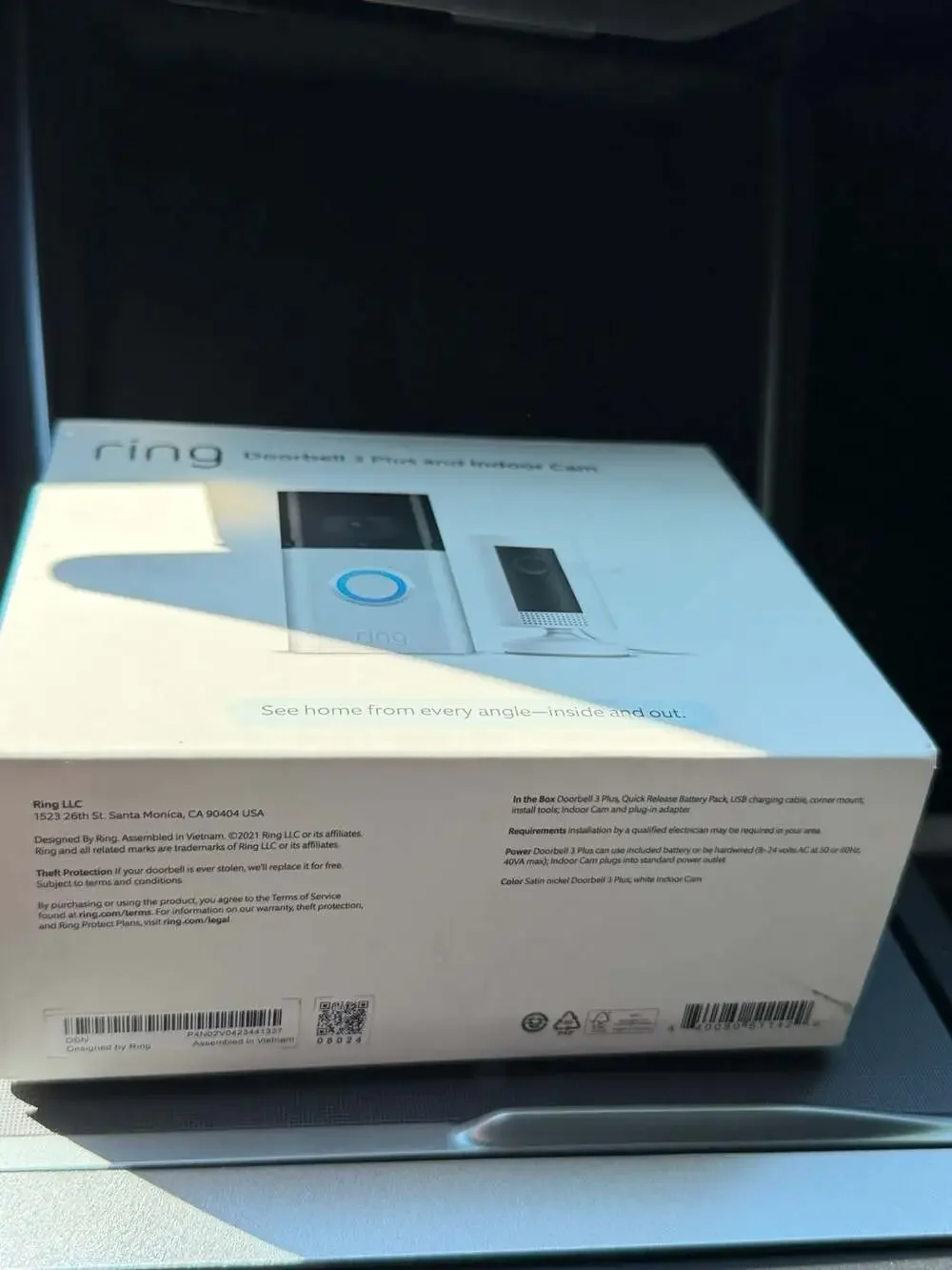 Ring Video Doorbell 3 Plus and Indoor Cam Bundle